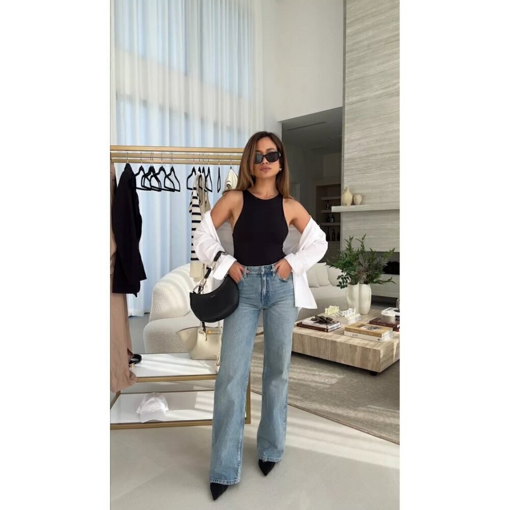 SKIMS Fits Everybody High Neck Bodysuit in Onyx Black Size XX-Small - Picture 15 of 16